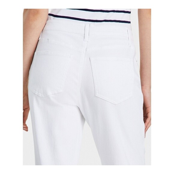 Tinseltown Juniors' Relaxed Ripped Straight-Leg Jeans - White Deco, 13 - Picture 2 of 4